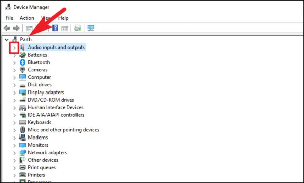 Chọn Đầu vào và đầu ra âm thanh
