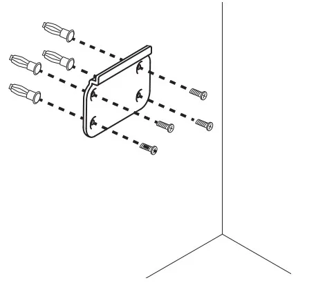 gắn giá đỡ vào tường