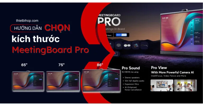 hướng dẫn chọn kích thước meetingboard pro