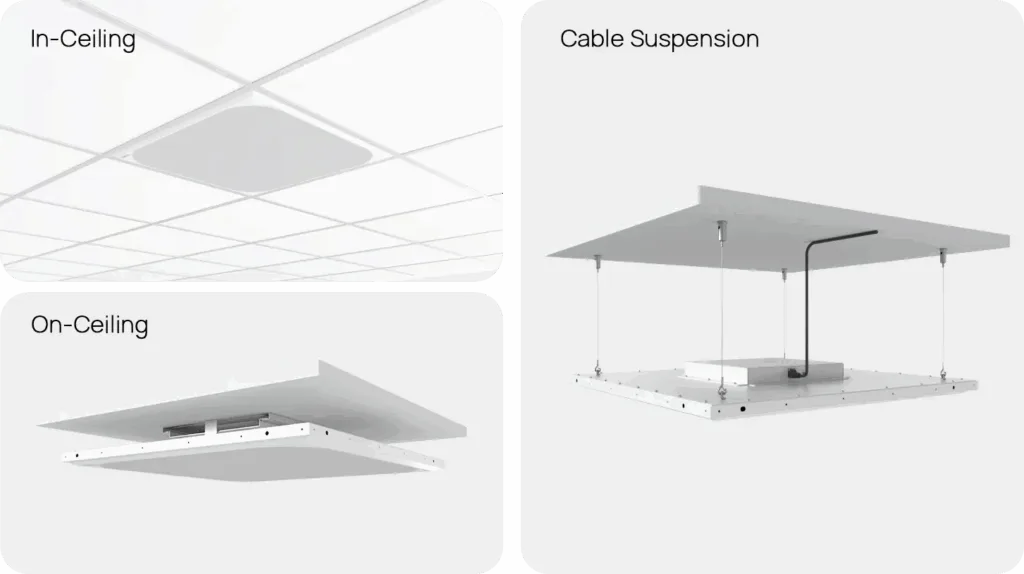 Yealink Cm50 với thiết kế gắn trần – Không chiếm dụng không gian