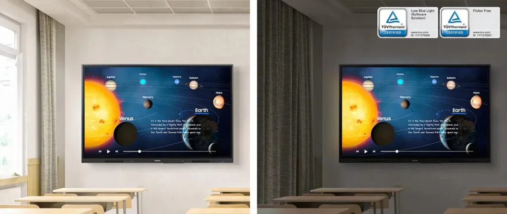 samsung wad series sở hữu hình ảnh sắc nét, bảo vệ mắt người dùng