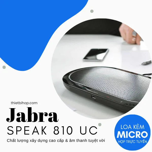 Loa kèm micro họp trực tuyến Jabra Speak 810 UC