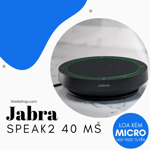 Loa kèm micro họp trực tuyến Jabra Speak2 40 MS