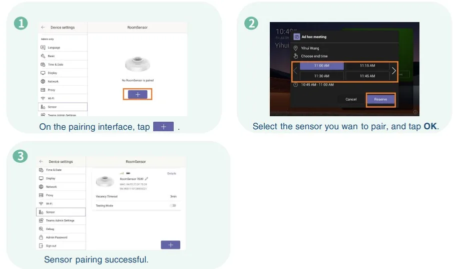 kết nối với cảm biến