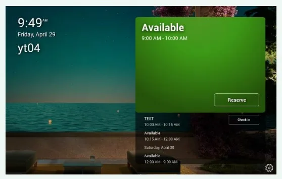 chạm vào Kiểm tra trên bảng điều khiển