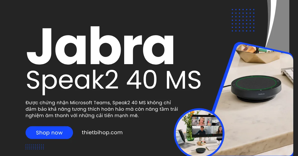 loa họp trực tuyến jabra speak2 40 ms