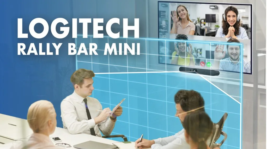camera hội nghị logitech rally bar mini nhỏ gọn, mạnh mẽ cho không gian hạn chế