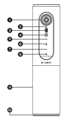 mặt trước logitech connect