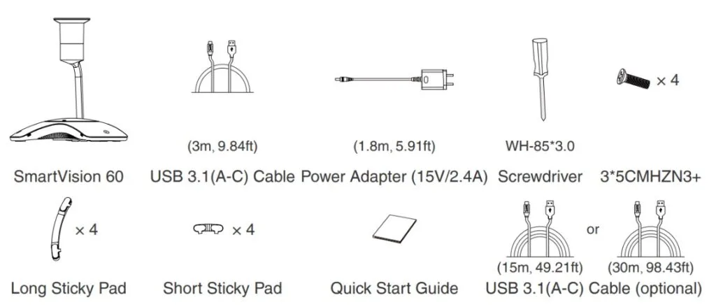 mở hộp yealink smartvision 60 có gì
