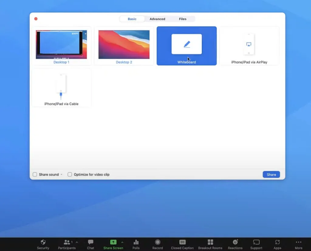 thủ thuật zoom sử dụng công cụ bảng trắng