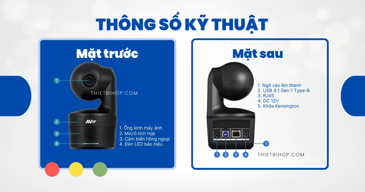 thông số kỹ thuật AVer DL10