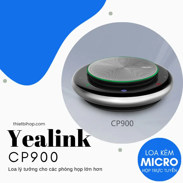 Loa kèm micro họp trực tuyến Bluetooth Yealink CP900