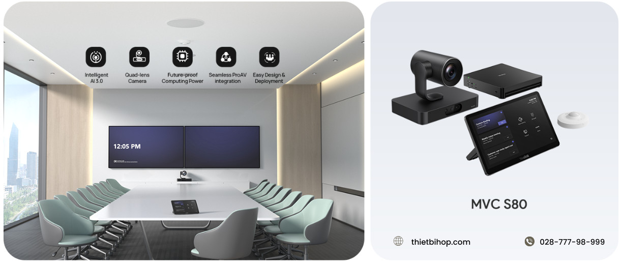 bộ thiết bị hội nghị Yealink MVC S80-C5U Microsoft Teams Rooms System