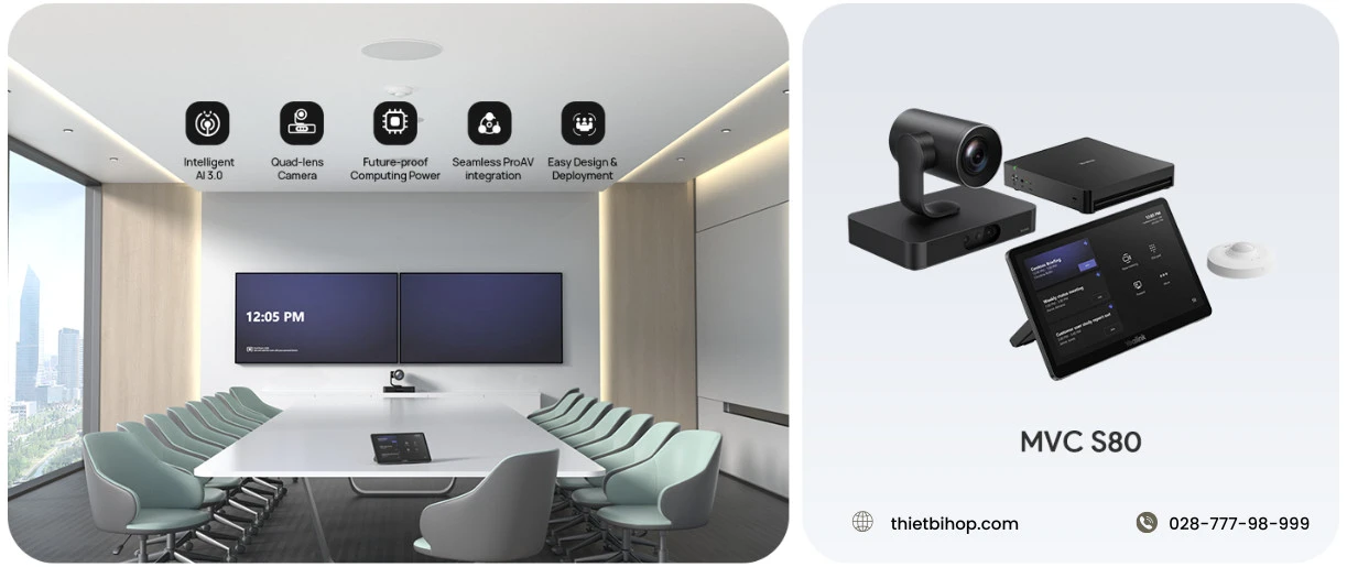 bộ thiết bị hội nghị Yealink MVC S80-C5U Microsoft Teams Rooms System