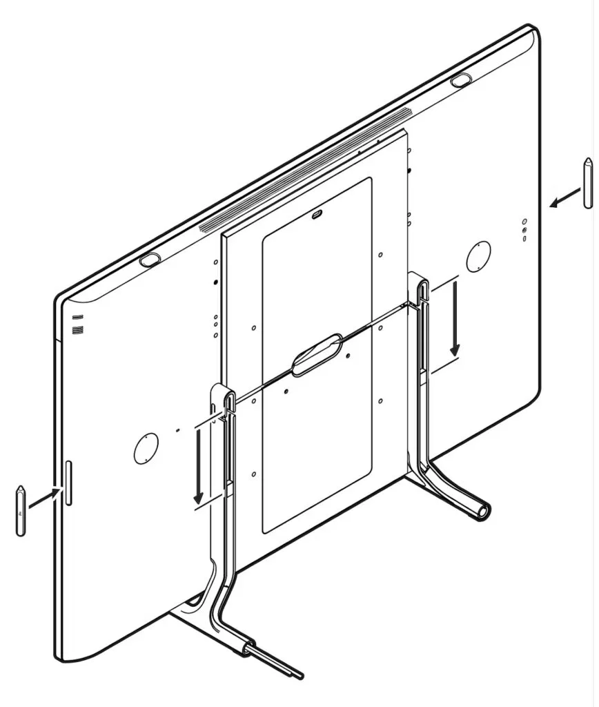bút stylus đặt mỗi bên của Rally Board 65