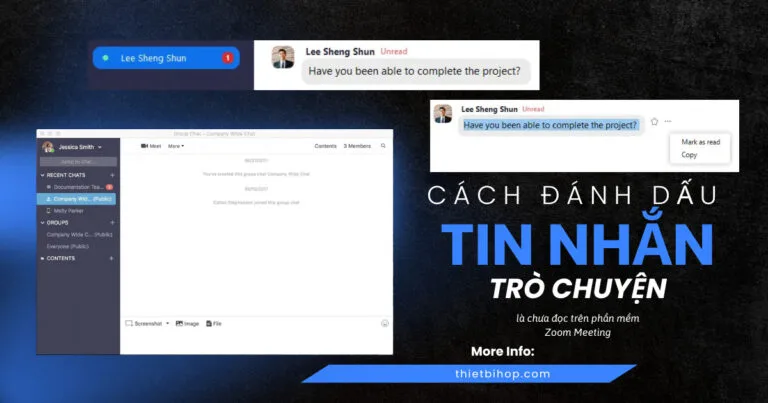 cách đánh dấu tin nhắn trò chuyện là chưa đọc trên zoom meeting