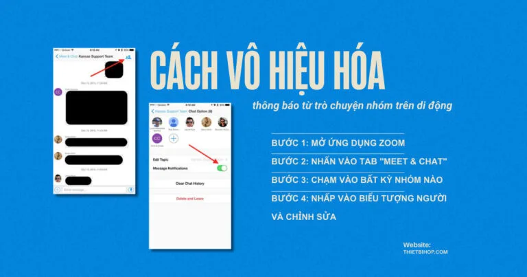 cách vô hiệu hóa thông báo từ trò chuyện nhóm trên di động