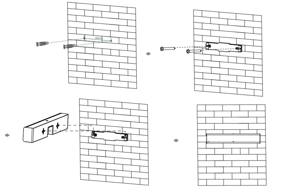 Gắn MSpeaker-II theo chiều ngang