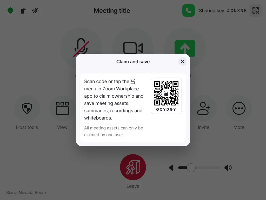 Ghi âm bằng AI Companion ngay trong Zoom Rooms