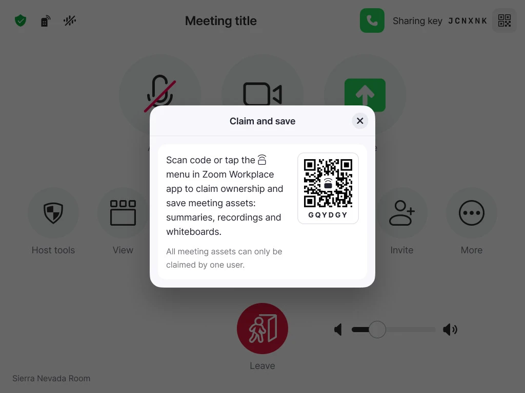 Ghi âm bằng AI Companion ngay trong Zoom Rooms