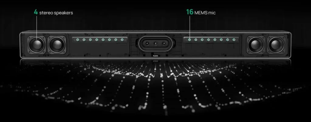 yealink meetingbar A50 sở hữu hệ thống 16 micro MEMS
