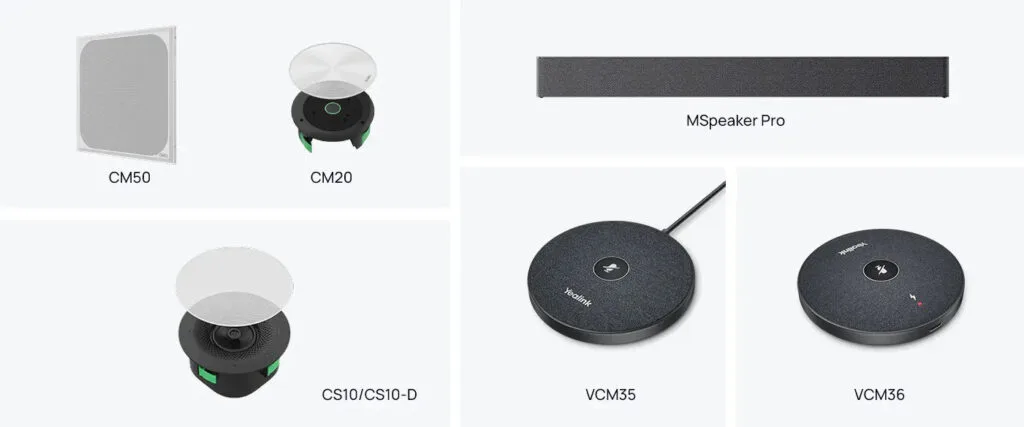 SmartVision 80 được thiết kế để hoạt động liền mạch với các thiết bị âm thanh Yealink