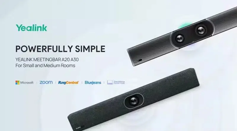 Yealink meetingbar a30 giúp trải nghiệm cộng tác toàn diện nhờ tích hợp Teams và Zoom