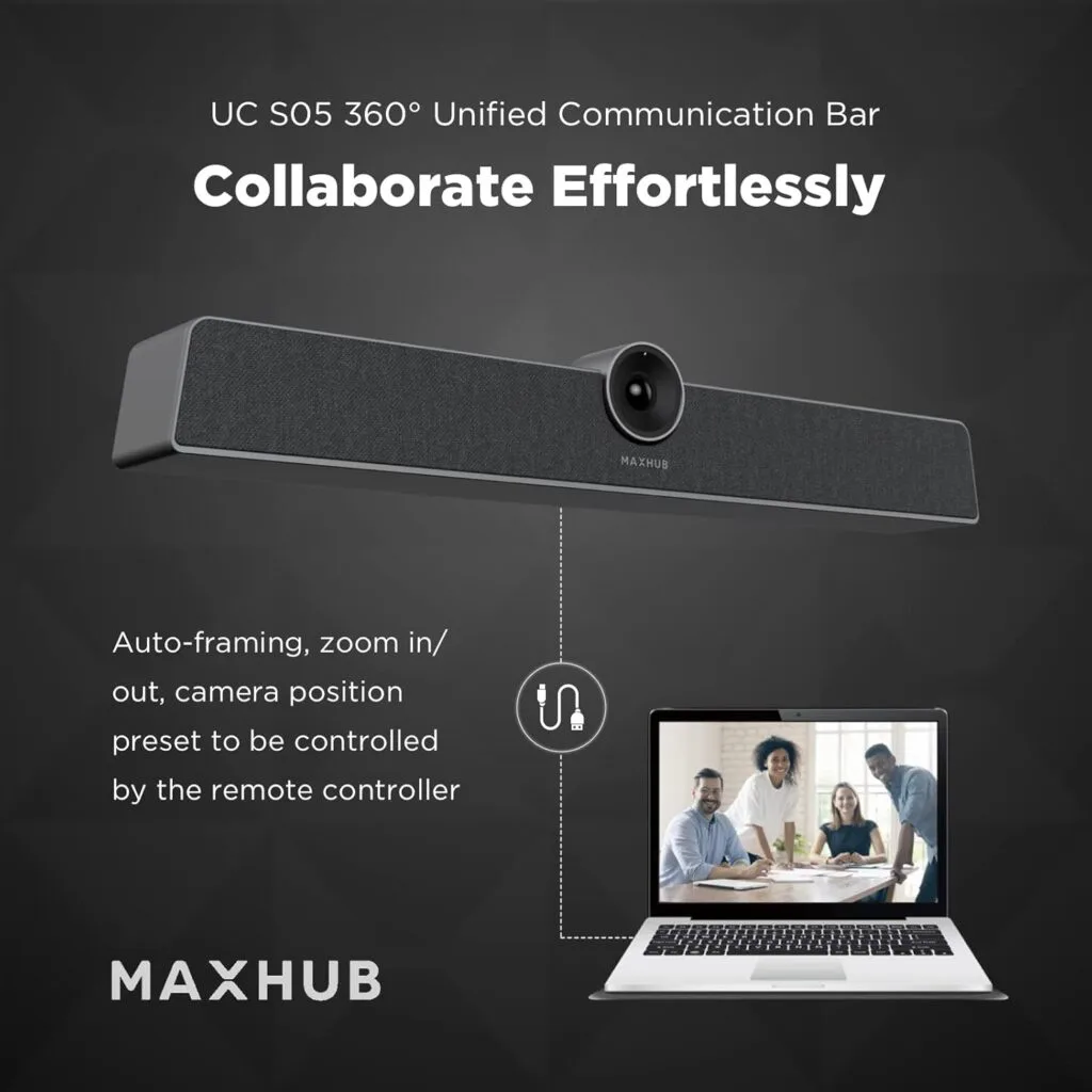 Maxhub UC S05 có kết nối đơn giản Plug-and-Play