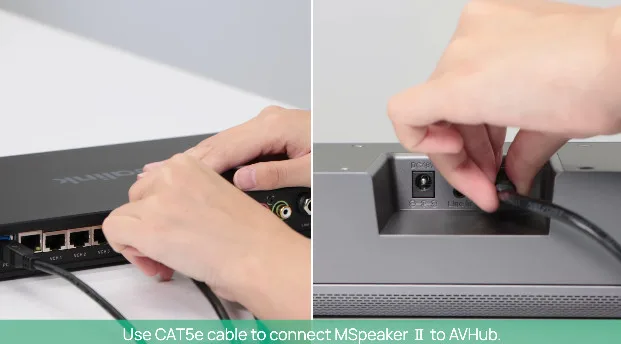 kết nối MSpeaker II vào AVHub