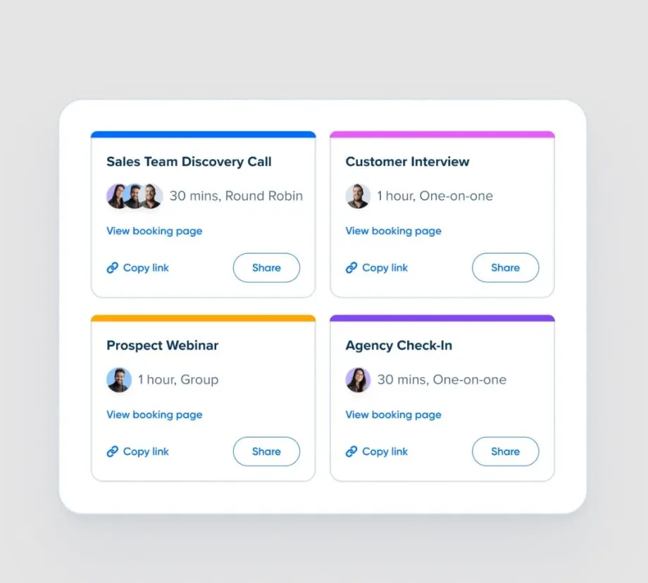 so sánh Zoom Scheduler vs Calendly về khả năng Lên lịch nhóm