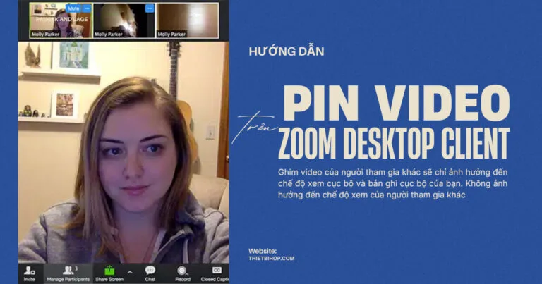 hướng dẫn pin video trên zoom
