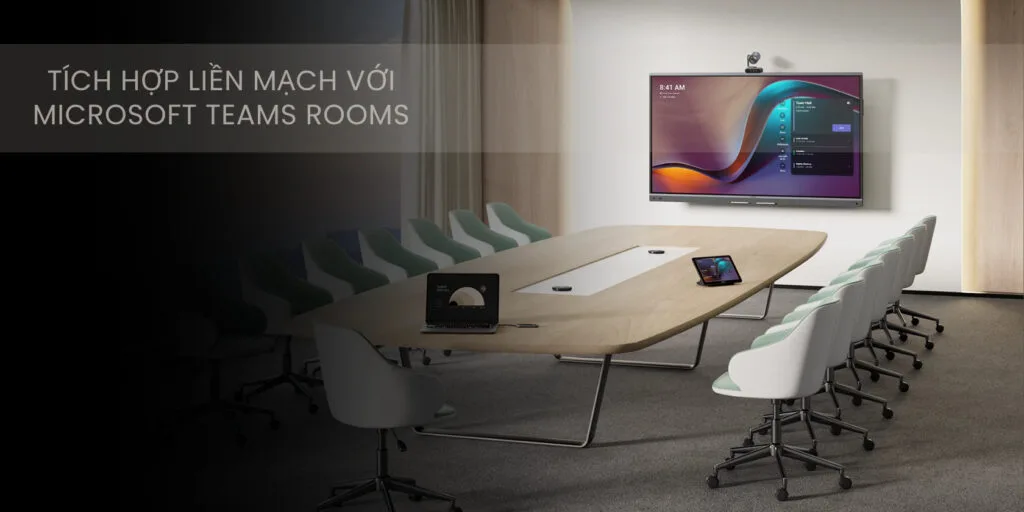 yealink meetingboard pro tích hợp liền mạch với microsoft teams rooms
