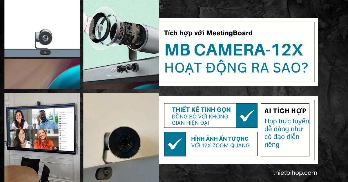 tích hợp với meetingboard yealink mb camera-12x hoạt động ra sao