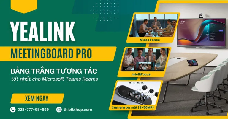 yealink meetingboard pro là bảng trắng tương tác tốt nhất cho microsoft teams rooms