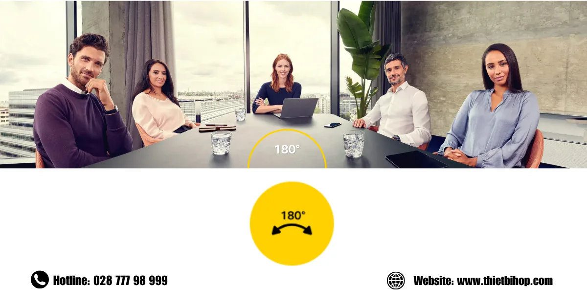 Jabra PanaCast 50 với trường nhìn siêu rộng 180°