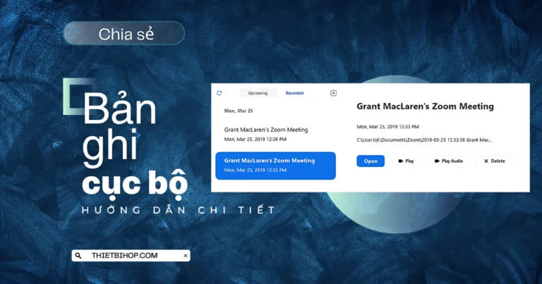 chia sẻ bản ghi cục bộ trên zoom
