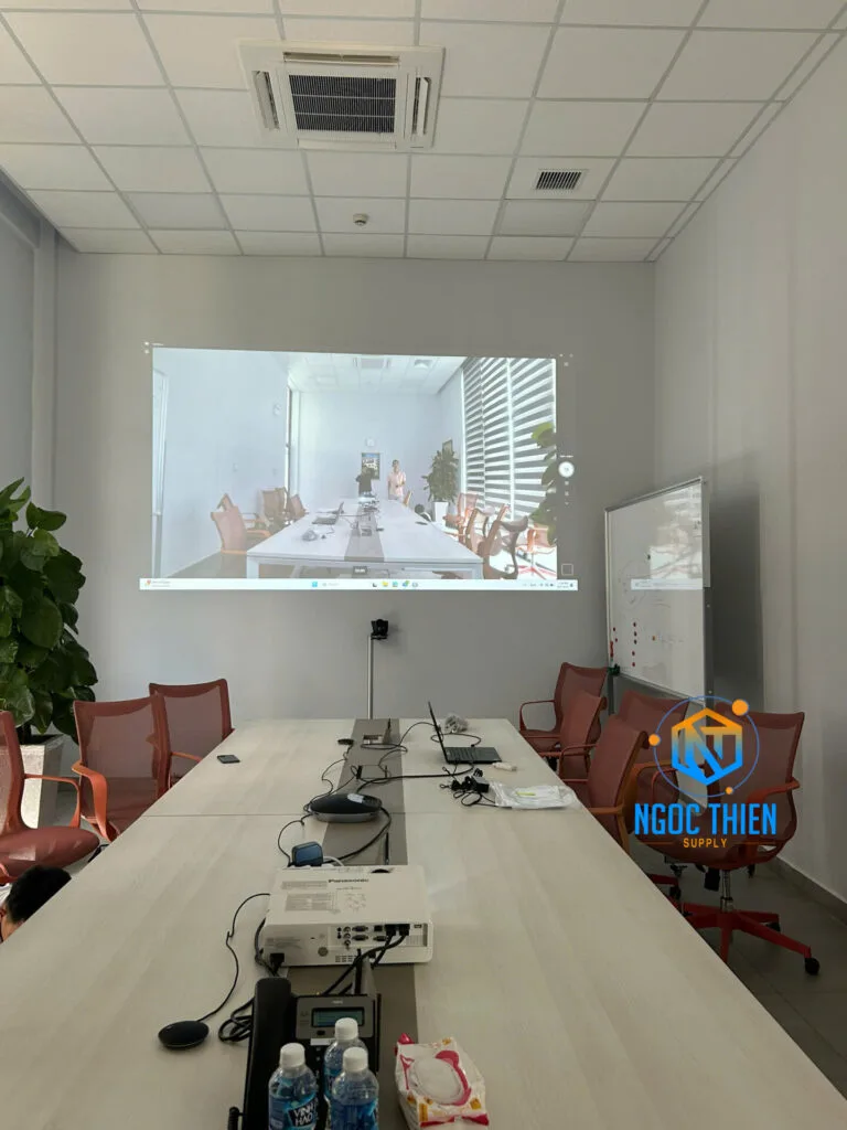 demo bộ thiết bị sau khi lắp đặt hoàn chỉnh
