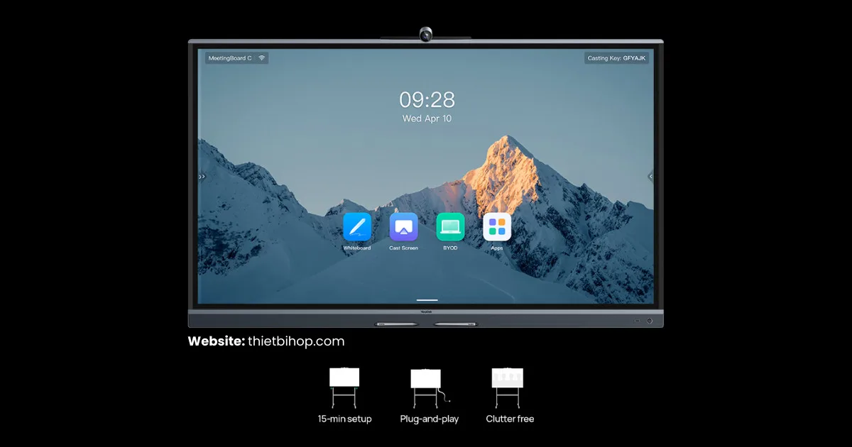 meetingboard 65c Thiết kế di động, triển khai nhanh chóng