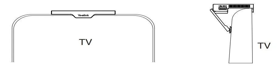 cài đặt Yealink RoomCast E2 gắn trên TV