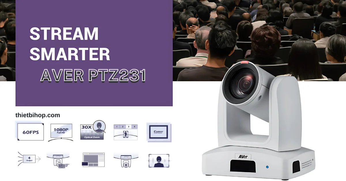 camera hội nghị aver ptz231 là gì