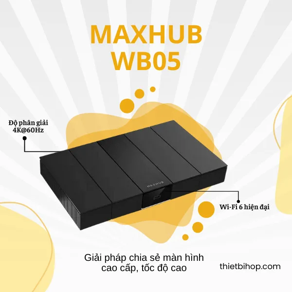Hộp chia sẻ màn hình không dây Maxhub WB05