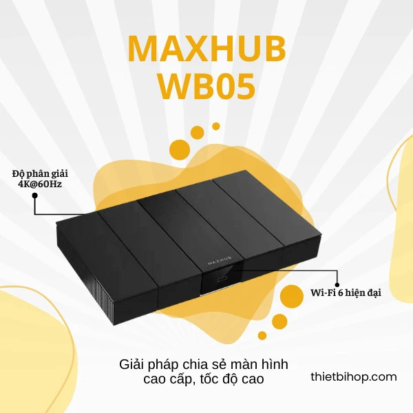 Hộp chia sẻ màn hình không dây Maxhub WB05