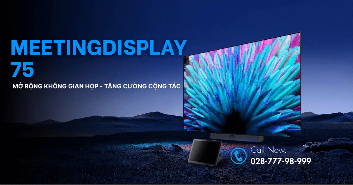 Màn hình hiển thị chuyên dụng Yealink MeetingDisplay 75 là gì