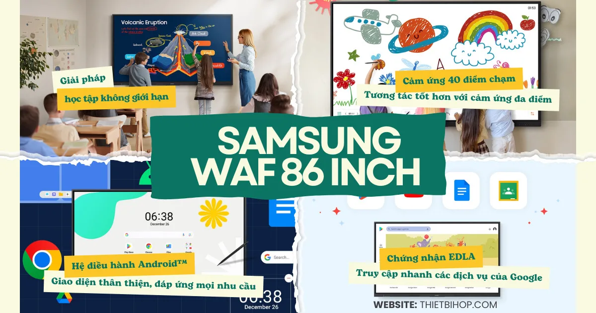 Màn hình tương tác Samsung WAF 86 inch là gì