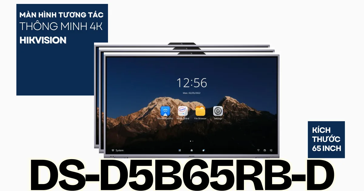 Hikvision DS-D5B65RB/D là màn hình tương tác thông minh 65 inch thuộc dòng Performance Series