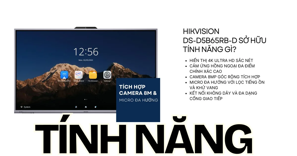 tính năng nổi bật Hikvision DS-D5B65RB/D