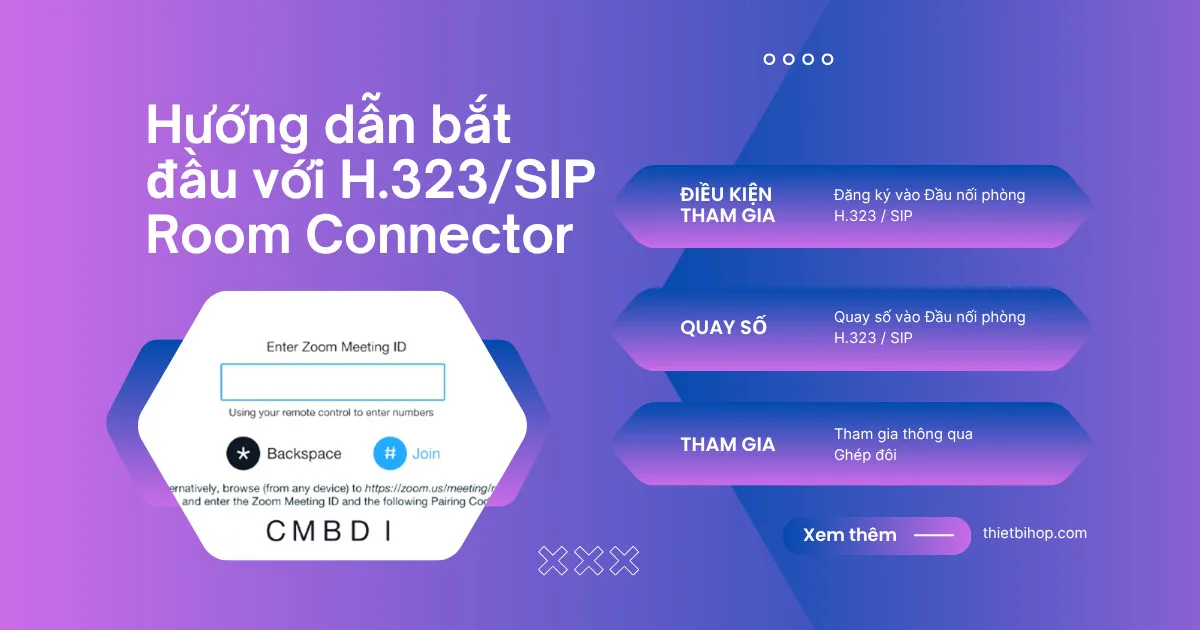 hướng dẫn bắt đầu với h.323sip room connector