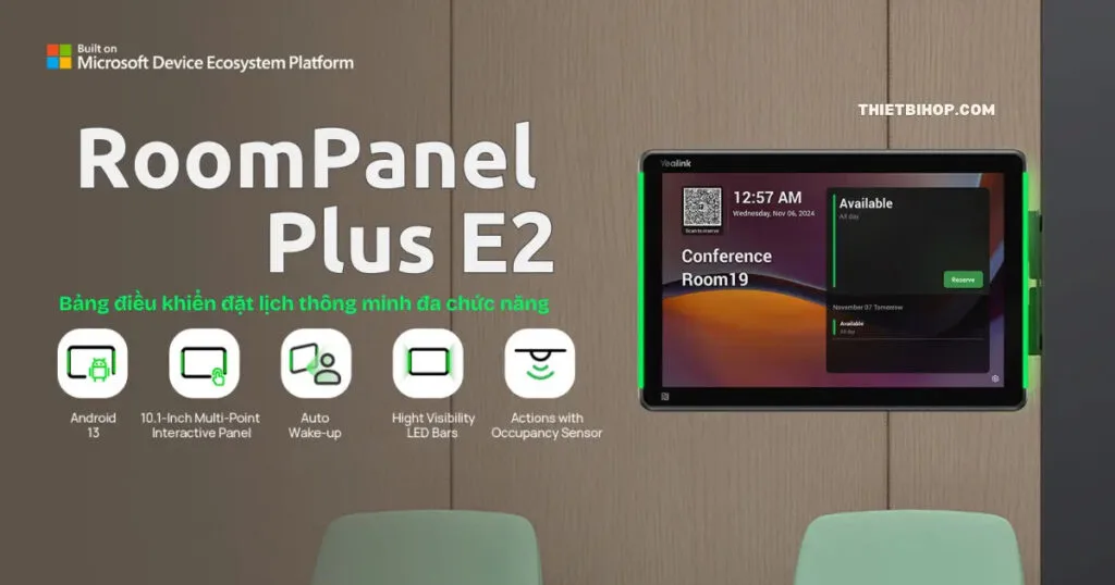 giới thiệu Yealink RoomPanel Plus E2 