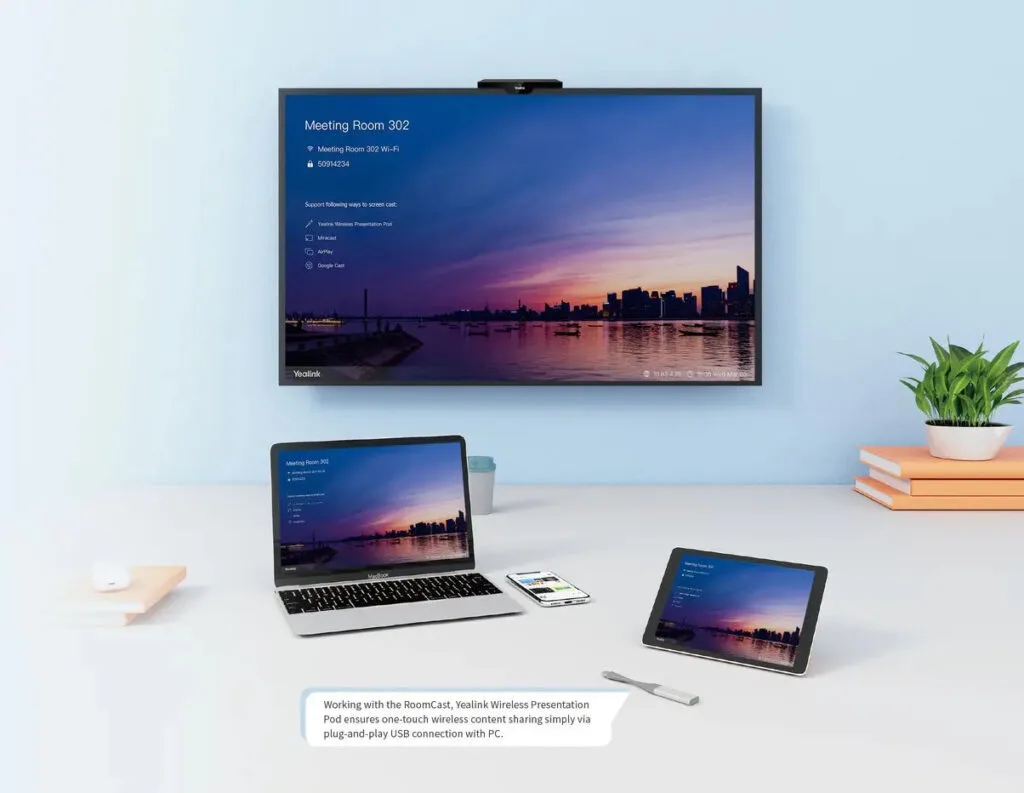 giới thiệu hệ thống trình chiếu không dây cấp doanh nghiệp roomcast 