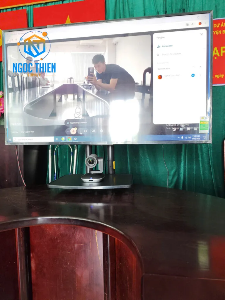 demo thiết bị logitech group sau khi hoàn thành